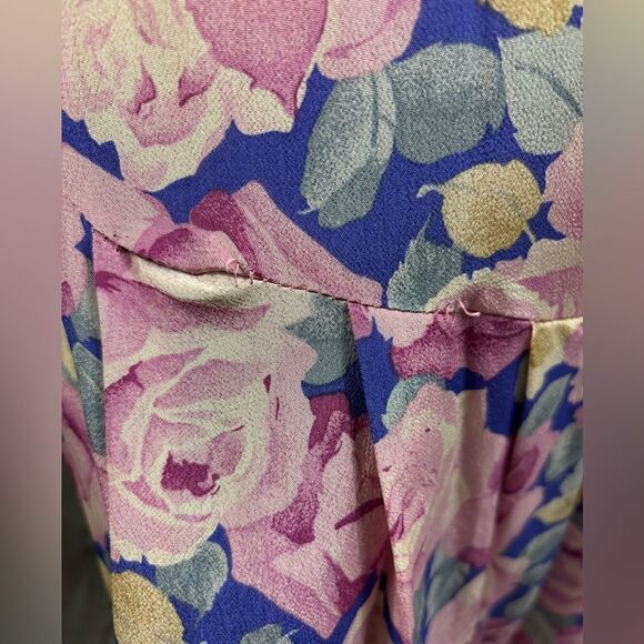Vintage Lynda Pizzuto for Phoebe Dress Floral Prind - Picture 9 of 16